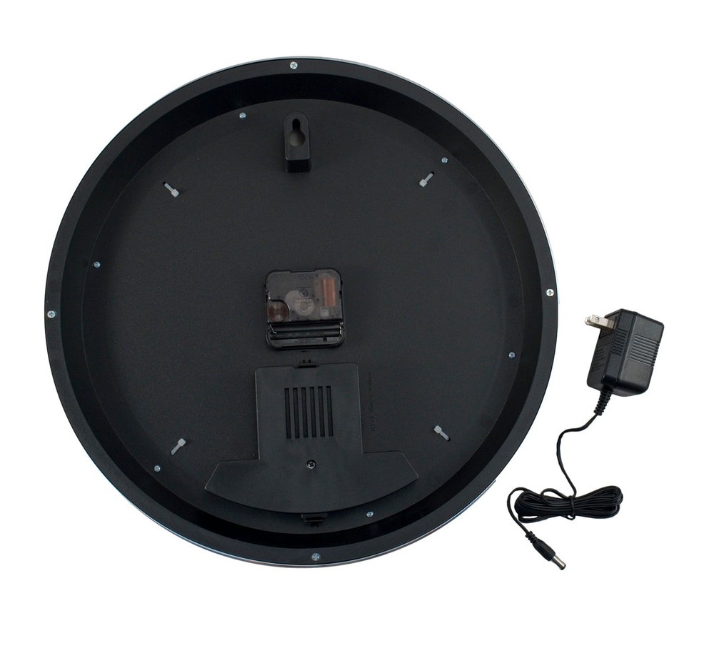 Neon Lighted Clock Black w/ Red Illumination for Dodge Challenger Hellcat SRT