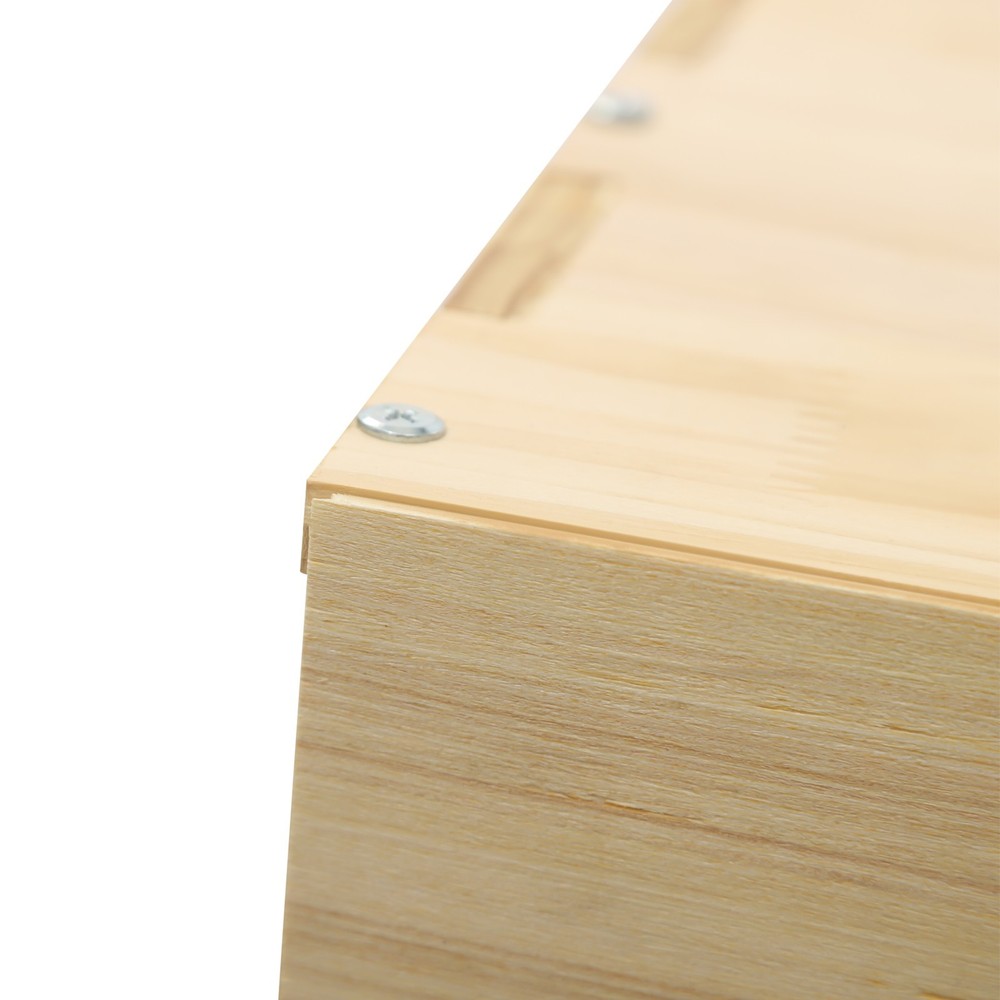 Solid Wood Bookcase with 6 Cubes - Stylish Storage & Elegant Design