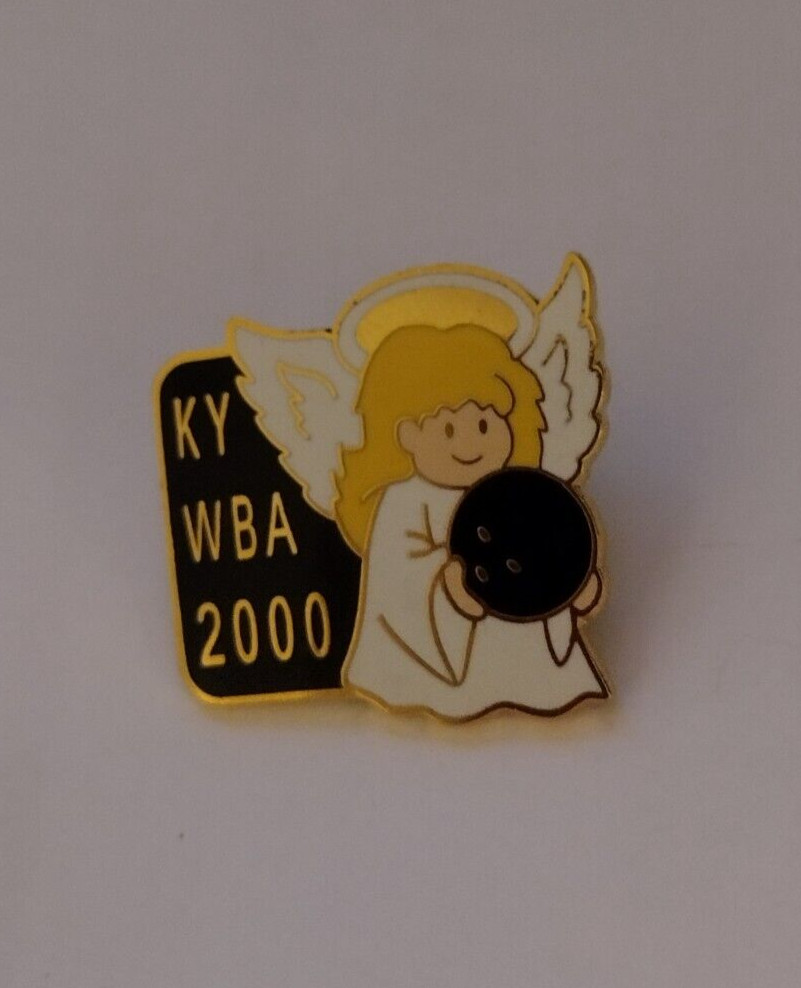 KY WBA Bowling Angel Lapel Tack Pin