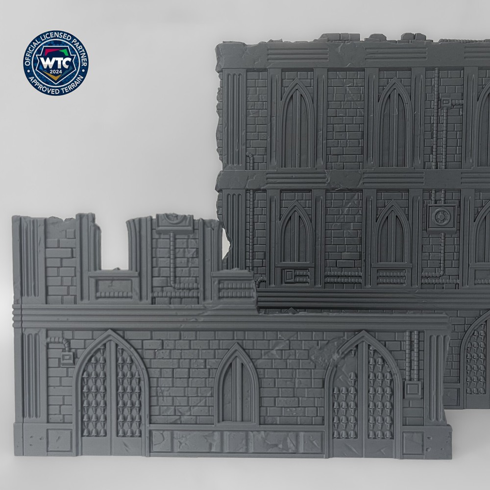 WTC 40K Foldable Terrain - Cathedral | WH40K Wargame Scenery