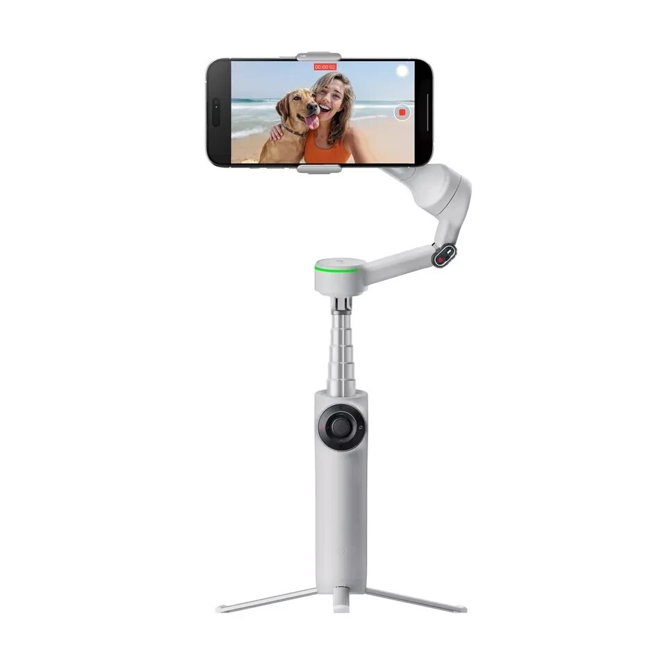 Insta360 Flow 2 Pro Gray AI Tracker Bundle Smartphone Stick Tripod Stabilizer