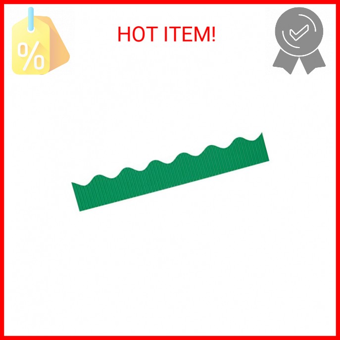 Solid Color Bordette Decorative Borders Emerald Green