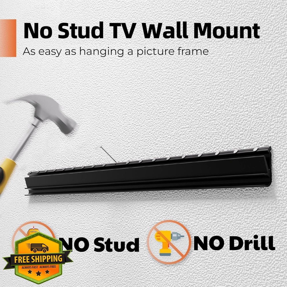 AENTGIU Studless TV Wall Mount Bracket 26-55 inch Flat Screen No Stud No Drill