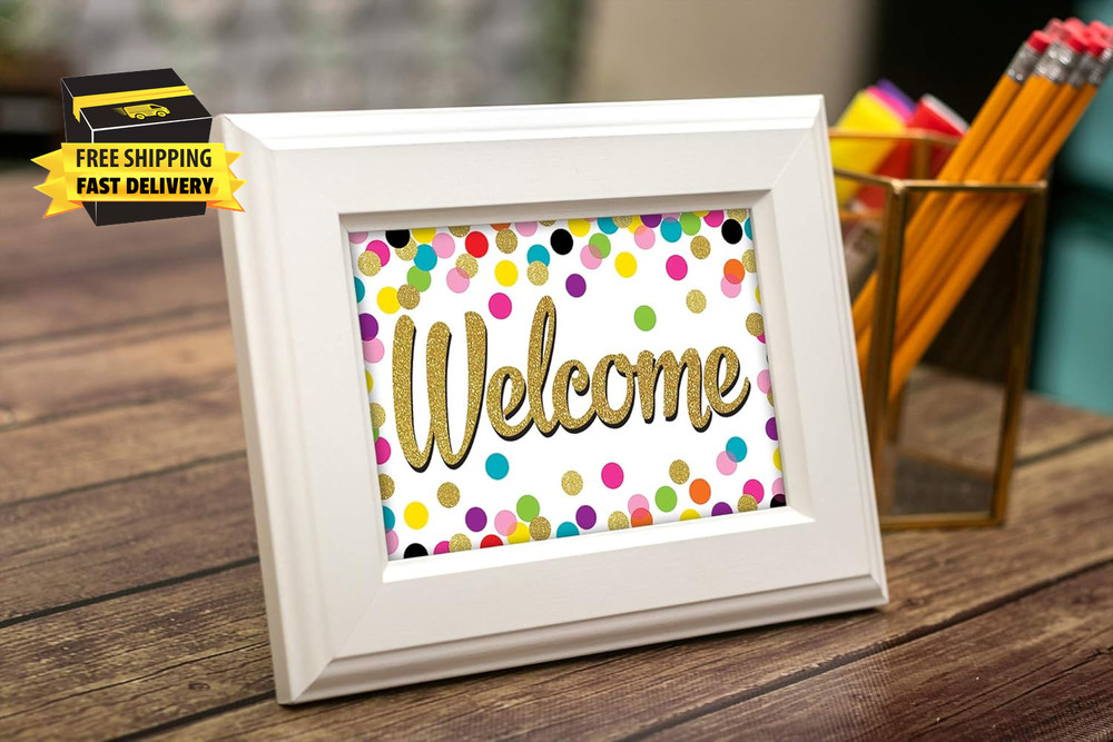 Confetti Welcome Postcards (8894) ⭐️⭐️⭐️⭐️⭐️