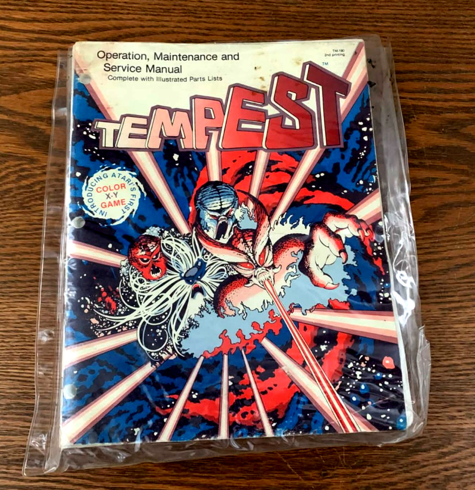Atari Tempest arcade game complete owners manual set great condition