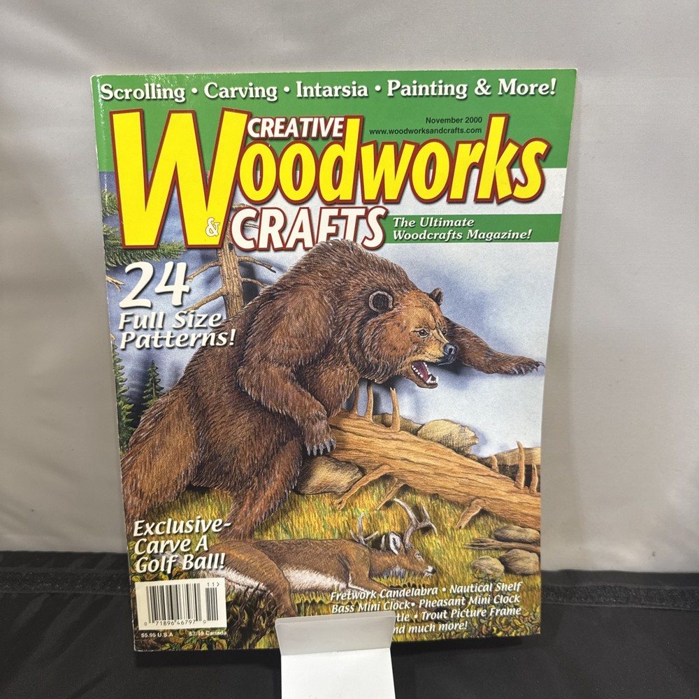 Scroll Saw Patterns Included! Creative Woodworks & Crafts Issue 74 Fall 2000 EUC