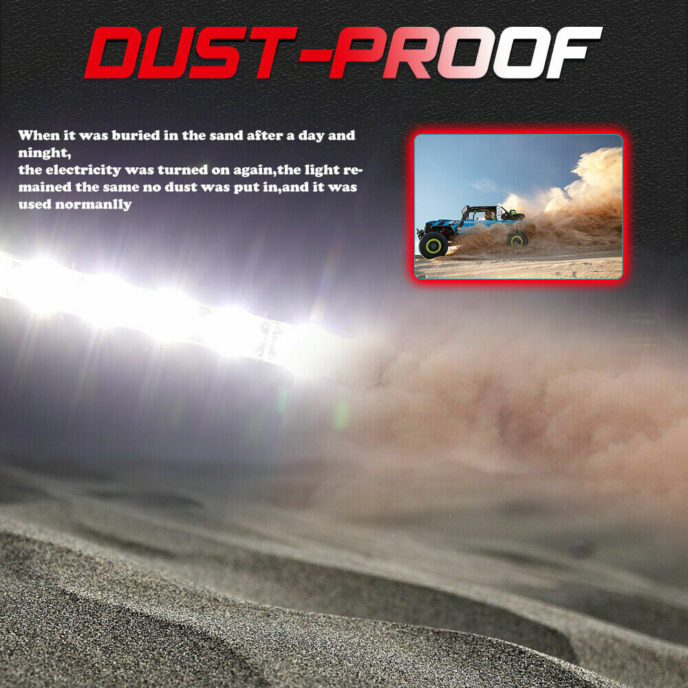 2X 30/32" Slim LED Light Bar + Wire For Ford F250 F350 Super Duty Grill Mount