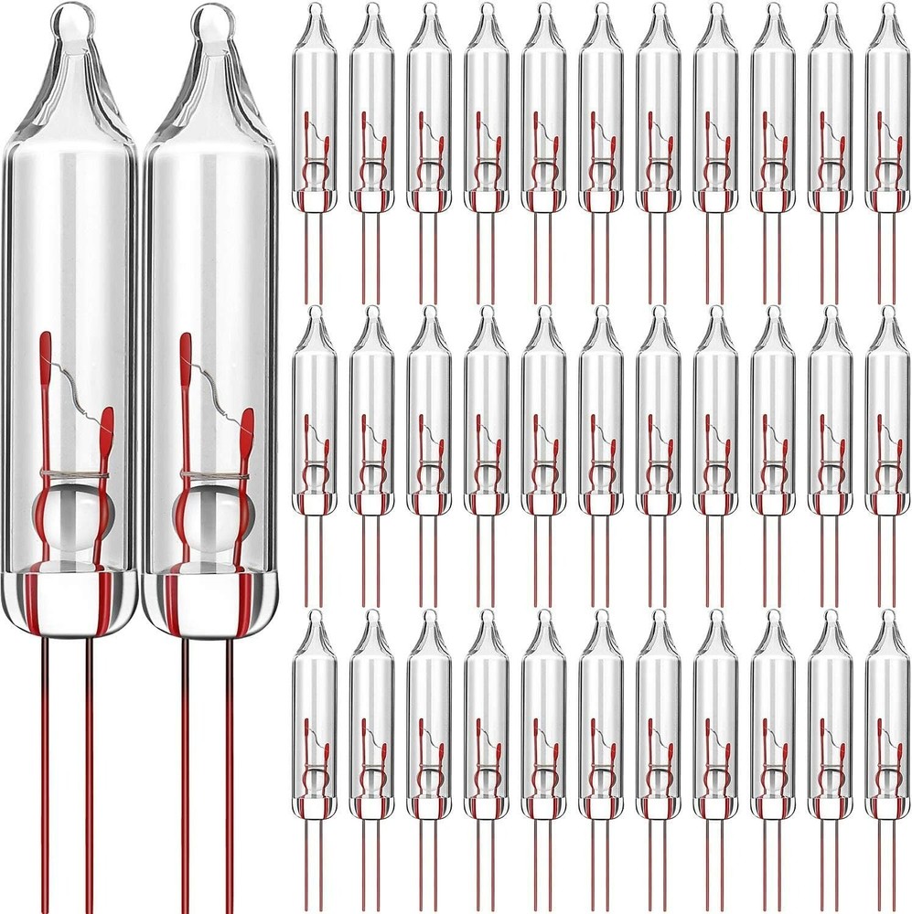 100 Count Mini Incandescent Christmas String Lights 2.5V Replacement Bulbs