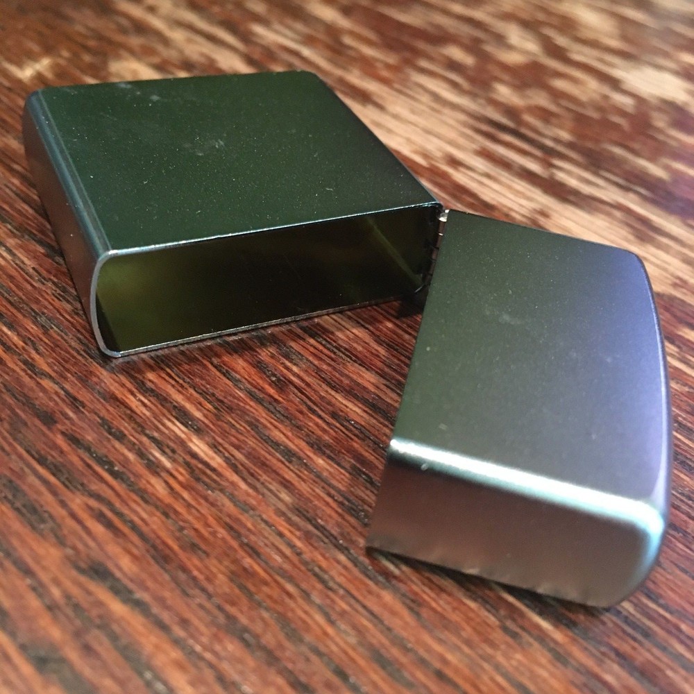 Genuine Zippo classic satin chrome windproof Lighter CASE ONLY No Insert/Box
