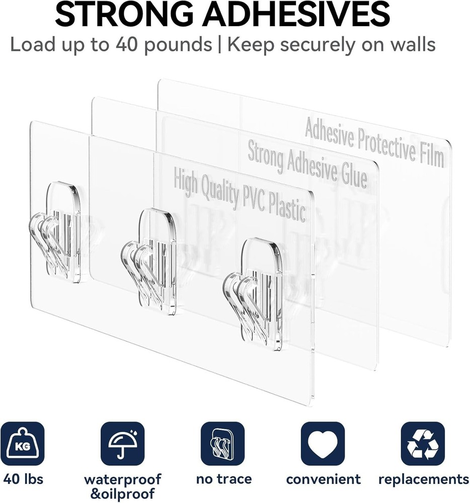 6-Piece Large Capacity Shower Caddy Set