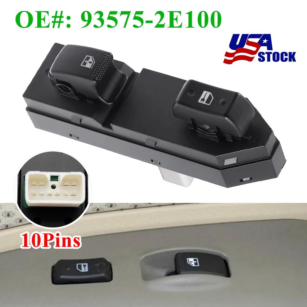 Power Window Switch 935752E100, Front Right Passenger Side Control 93575-2E100✈