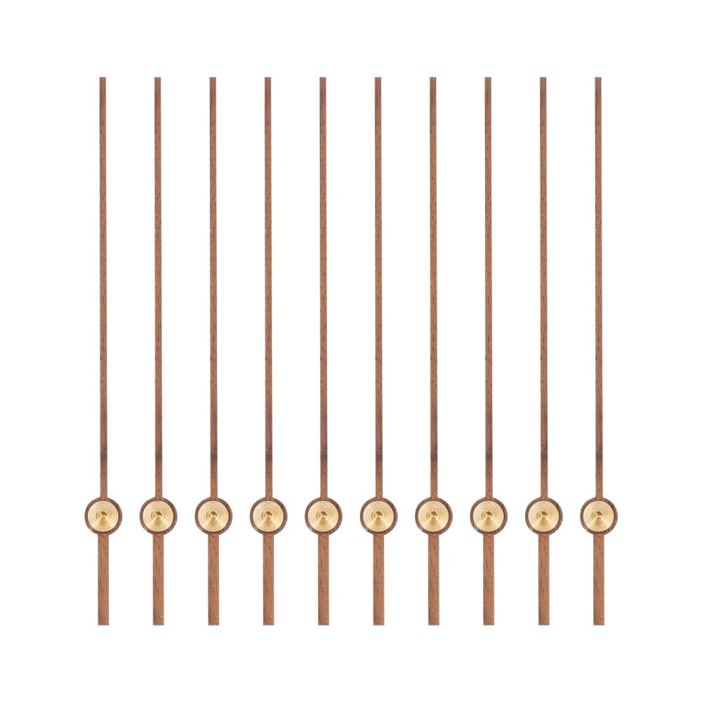 10Pcs Clock Second Hands Wooden Second Hands Replacement Clock Movement New