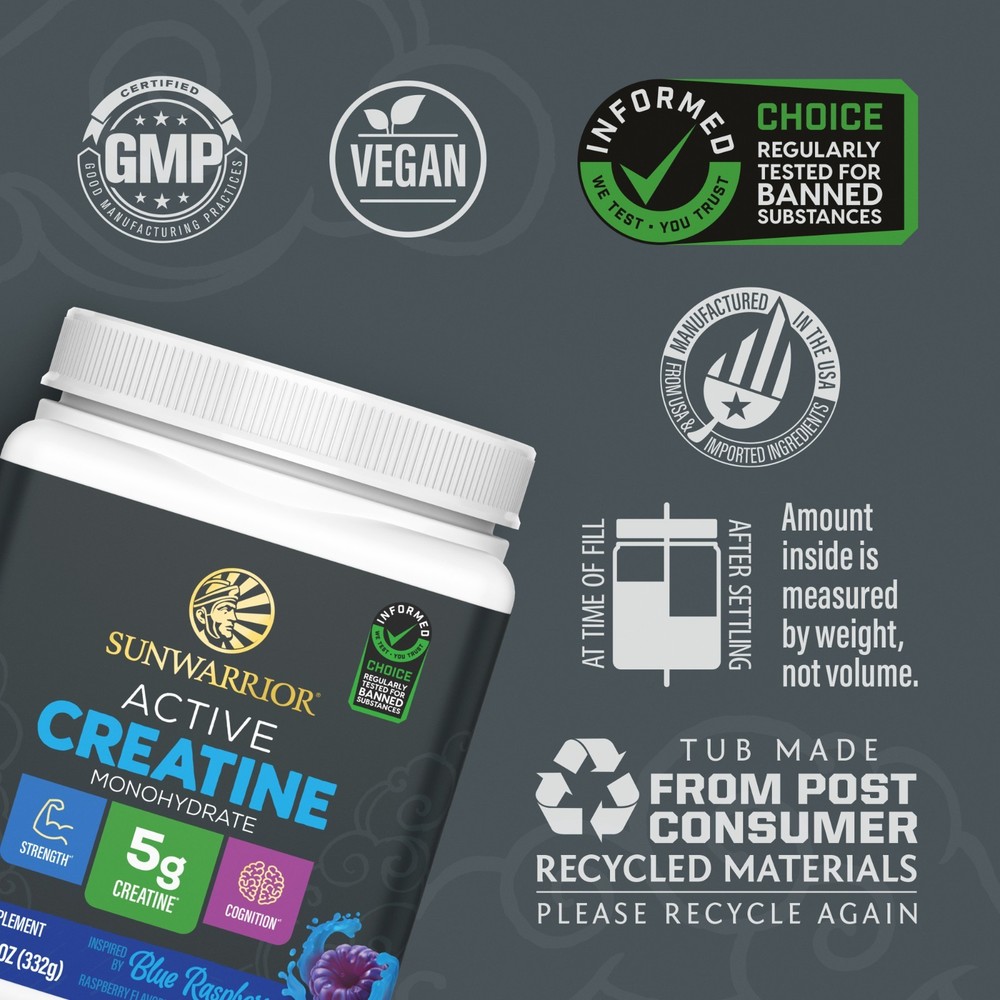 US Active Creatine Blue Raspberry 332g (50 srv)