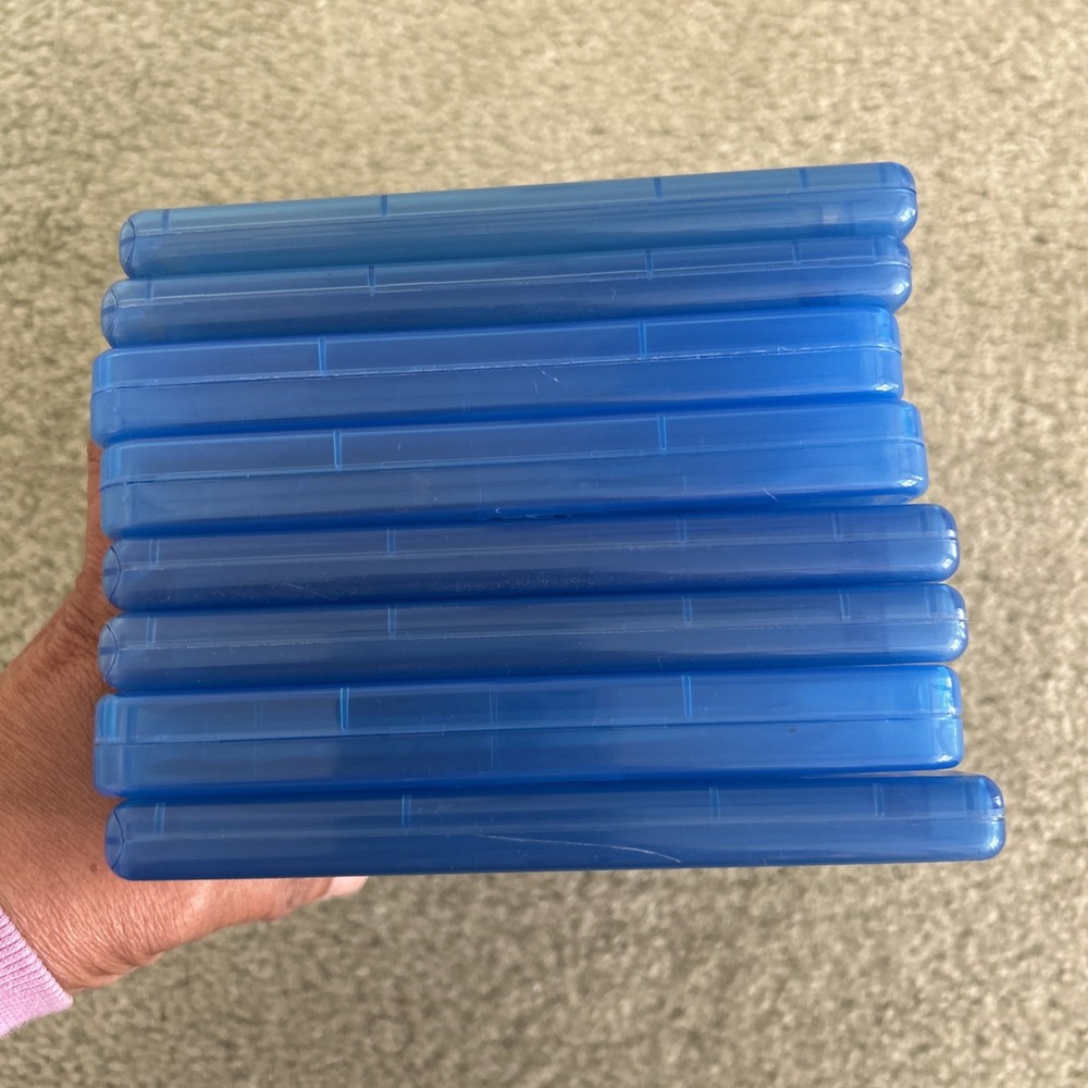 Lot of 8 Empty Replacement 3 Discs OEM Blu-ray DVD CD Cases