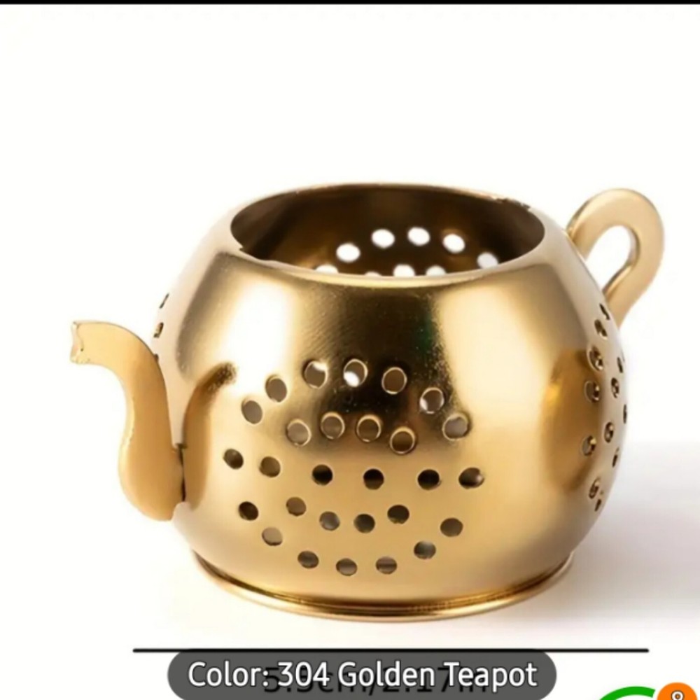 Golden Color Mini Tea Pot Tea Infuser