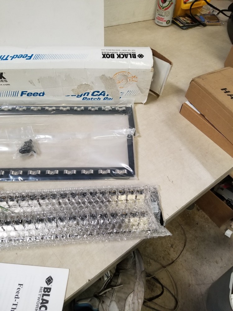 Black Box JPM806A-R2 Black Box Feed-Through 48 Port Cat 5e Network Patch Panel -