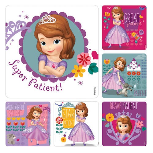 Assorted Stickers Sofia the First, 100/Roll, PS628