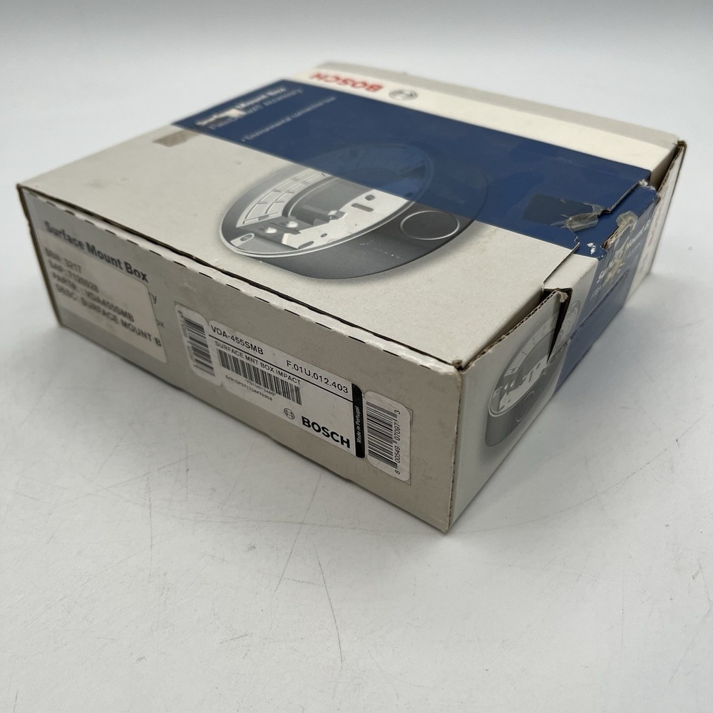 NEW!! Bosch Surface Mounting Box Impact FlexDomeXT Accessory - VDA-455SMB