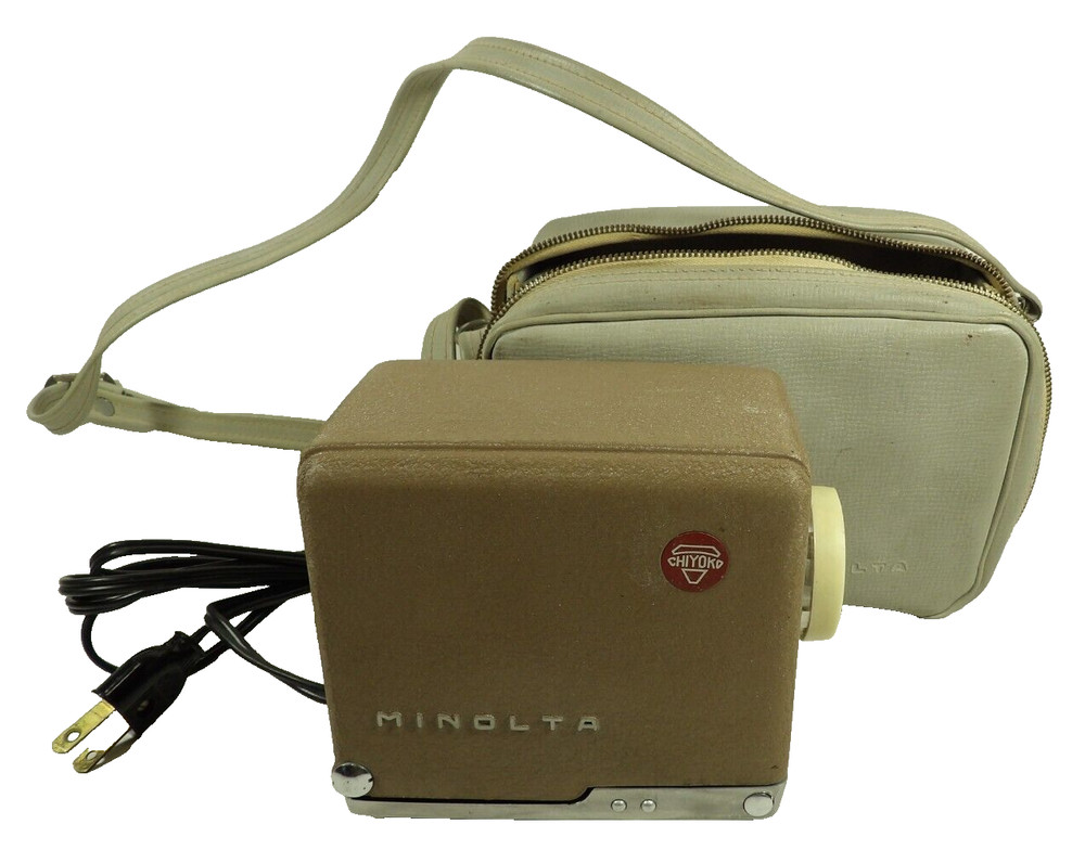Minolta Mini Projector w/ Case  - Working