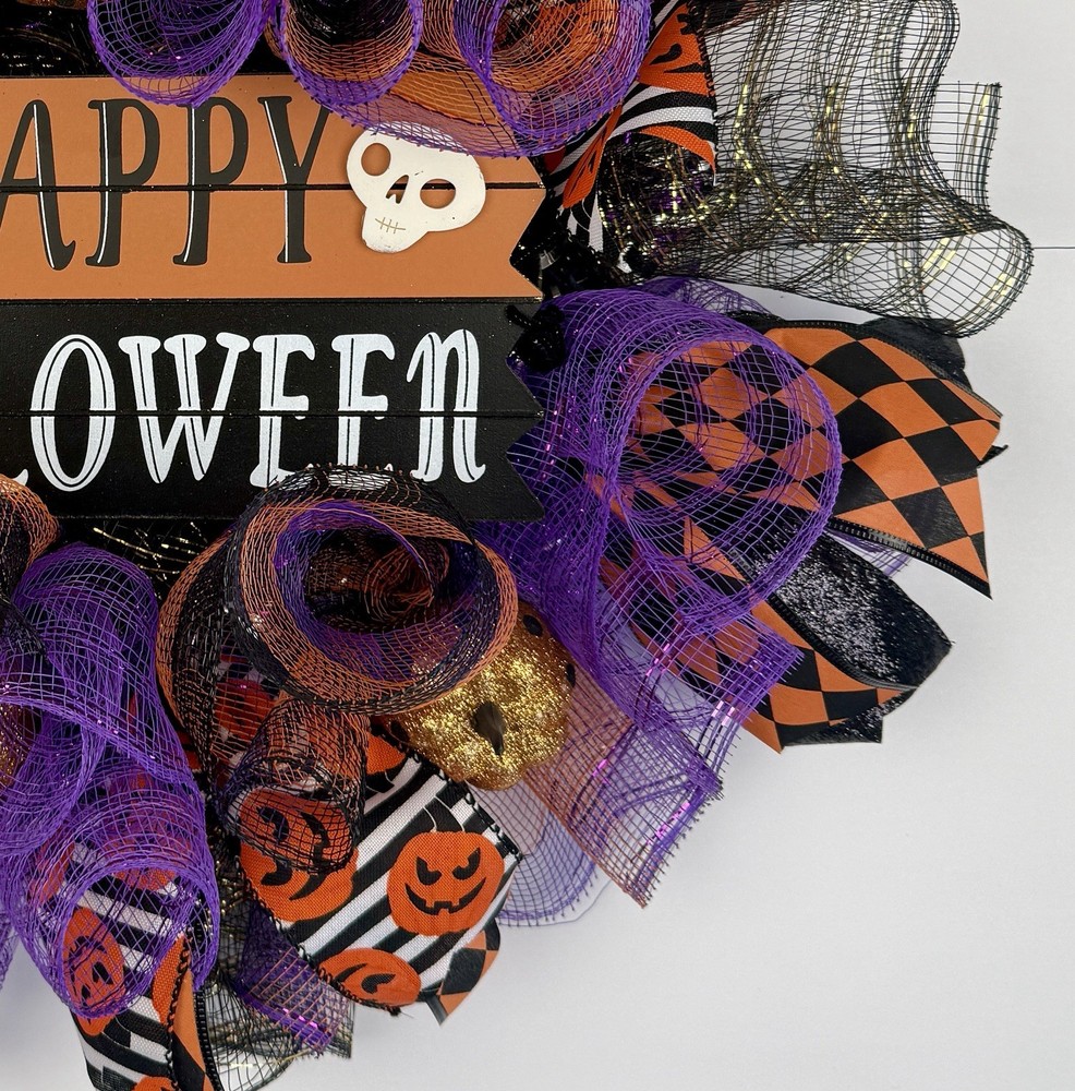 HALLOWEEN FUN Deco Mesh WREATH 20 x 20