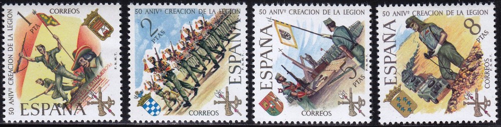 Spain - 1971 (2043-2046) Mint never Hinged - Military
