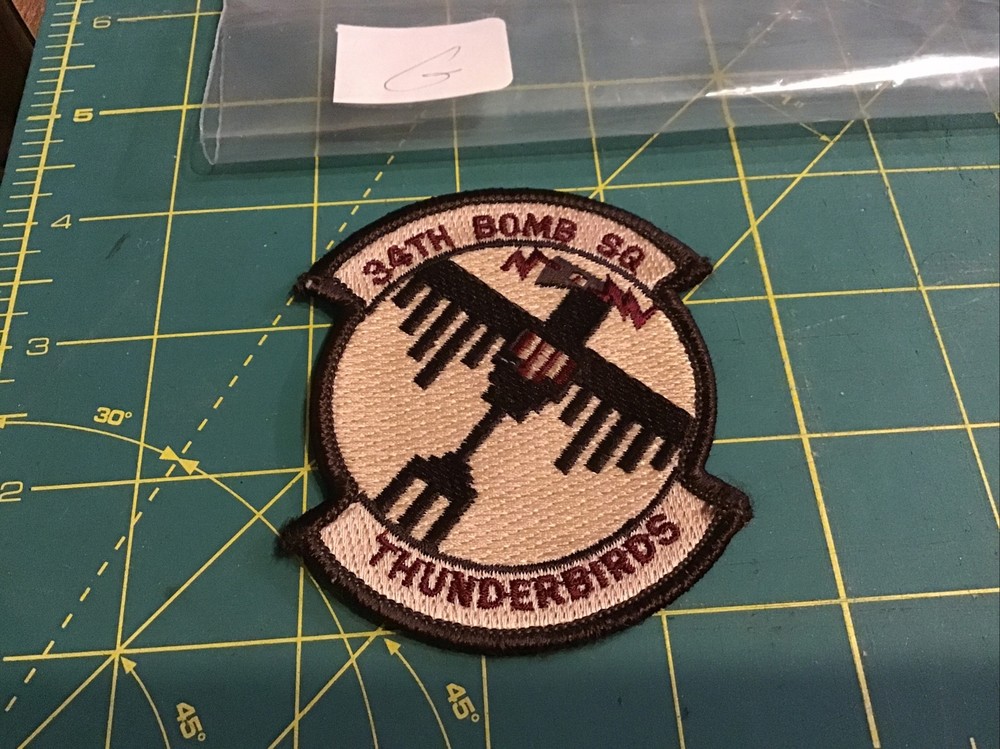US Air Force 34th Bomb Squadron Subdued Patch