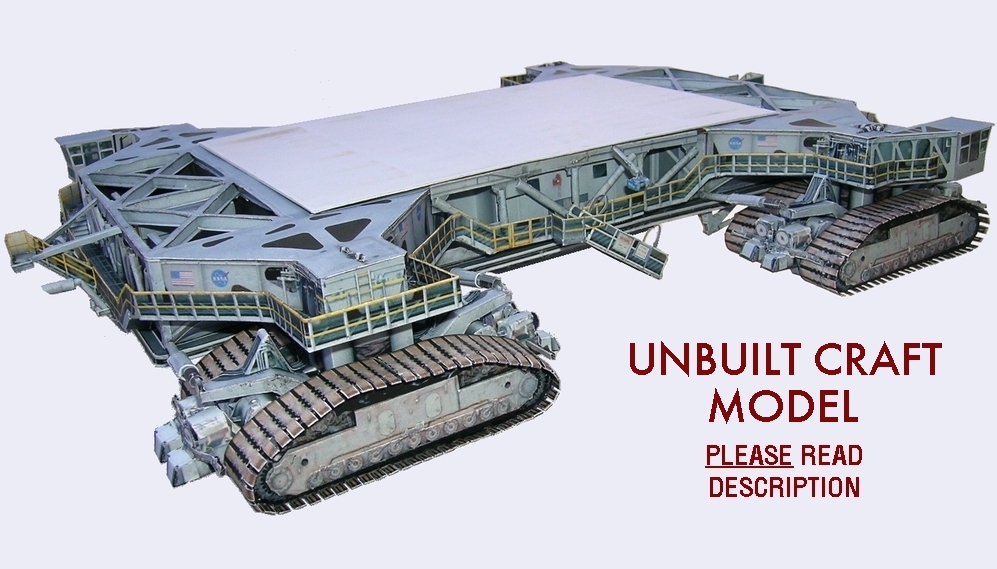 Space Shuttle Era Crawler Transporter 1:72 Model Kit for Mongram w/Tank/Boosters