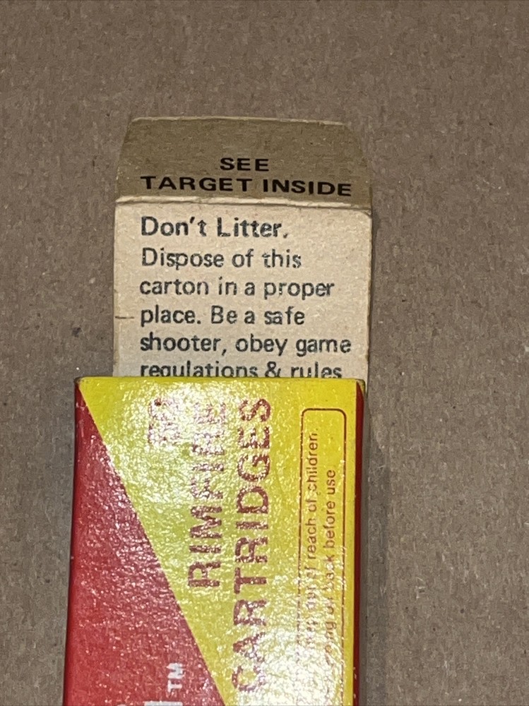 Squire Bingham Empty Ammo Box 22 LR Box Solid Point Minty Brick Fresh