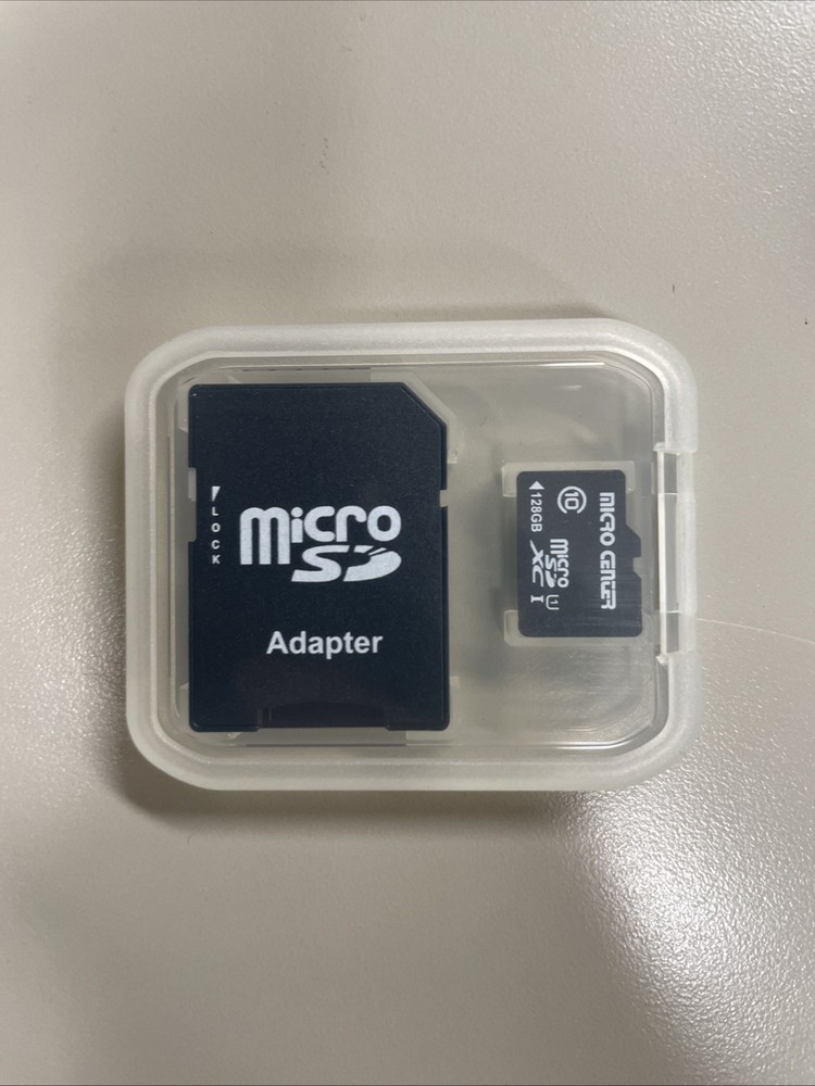 Micro Center 128GB Micro SDHC Flash Memory Card with Adapter