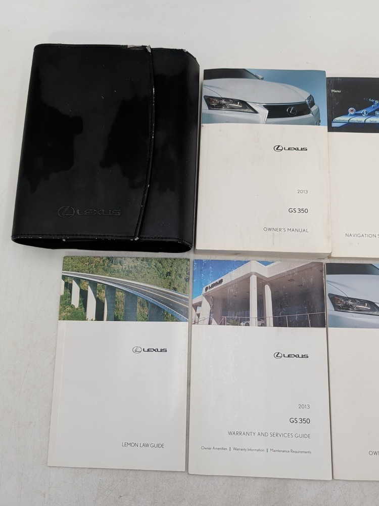 2013 LEXUS GS 350 OWNER'S MANUAL SET WITH NAVIGATION SYSTEM & CASE