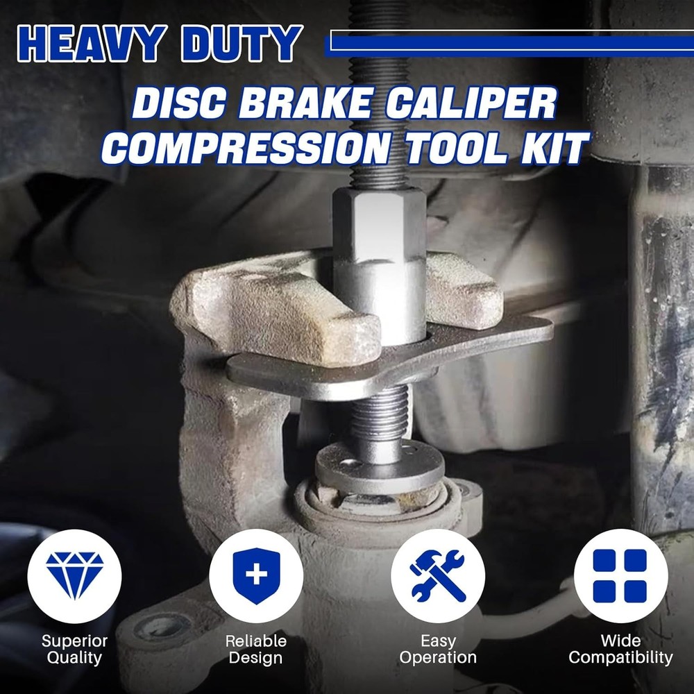 24pcs Heavy Duty Disc Brake Caliper Tool Set Disc Brake Caliper Compressor Wi...