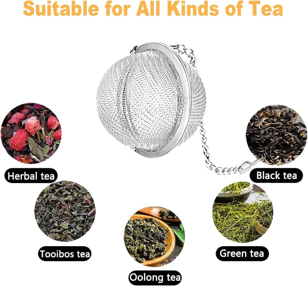 Handmade Tea Ball Infusers - 2Pcs, Honey Bee Strainers with Bee Charm Pendant...