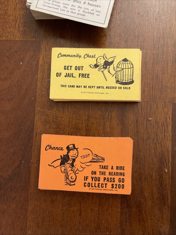 Monopoly Vintage 1961 Copyright 90% Complete