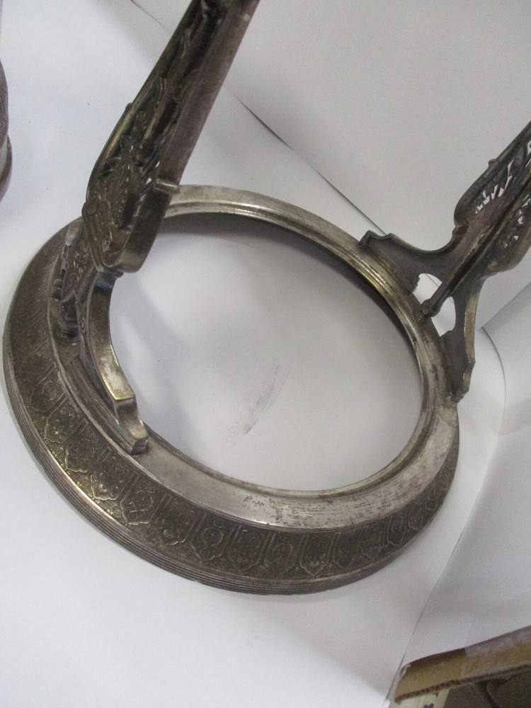 REED & BARTON SILVER PLATE TILTING TIPPING PITCHER Dated May 13, 1878
