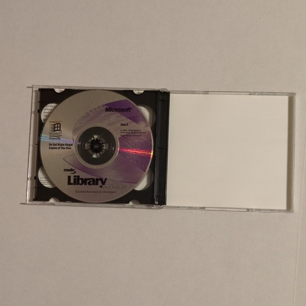 Microsoft MSDN Library Visual Studio 6.0 2-CD