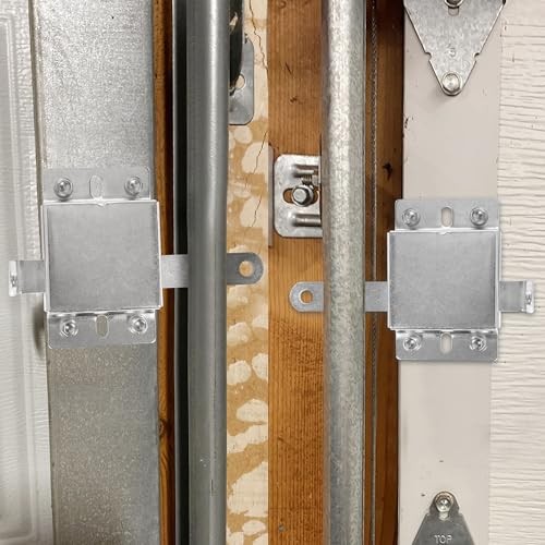 Garage Door Side Lock Inside Deadlock for Single or Double Garage, Galvanized