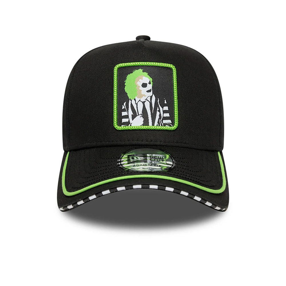 Beetlejuice Piping Character Portrait 9FORTY E-Frame Adjustable Snapback Hat Cap