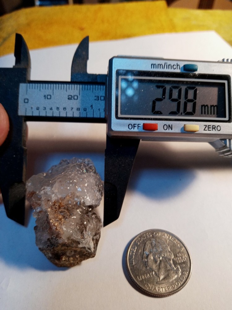 Hyalite opal botryoid on matrix