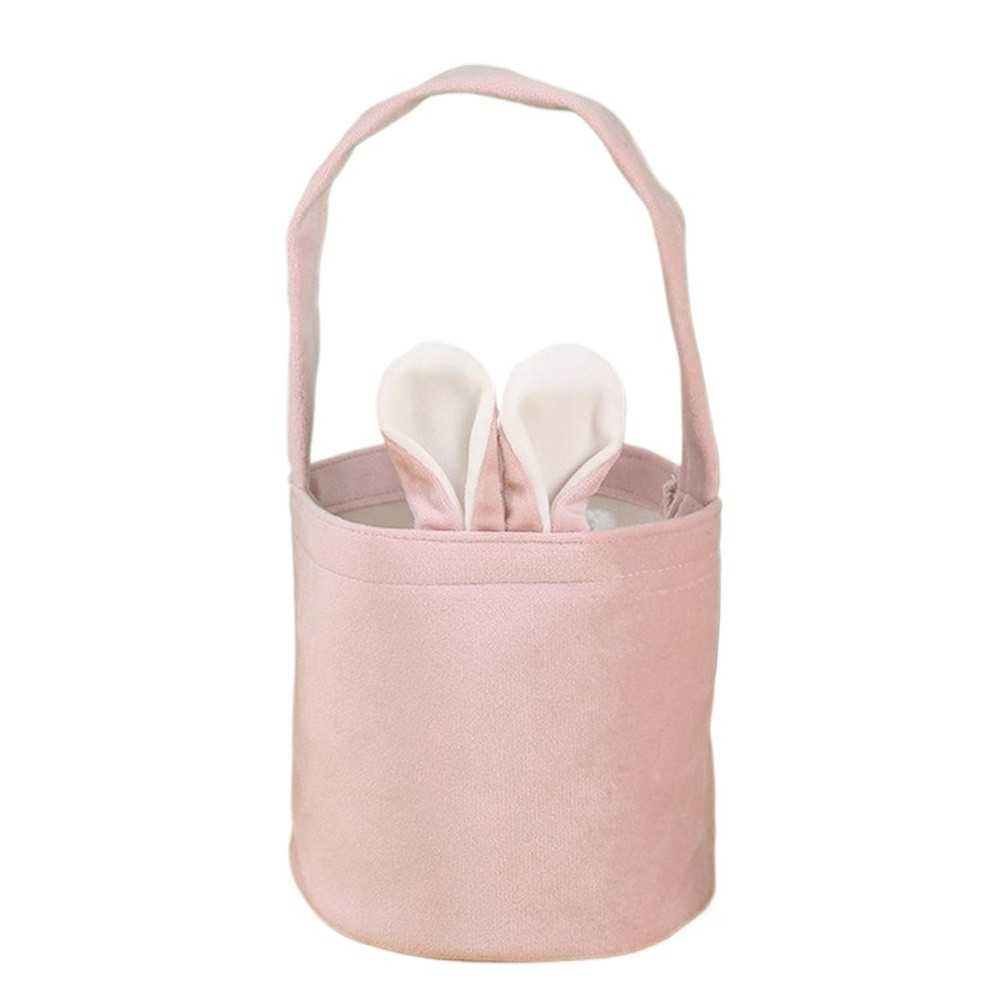 Easter Basket Seersucker Egg Hunt Bunny Baskets with Cute Rabbit Ears Easter ...