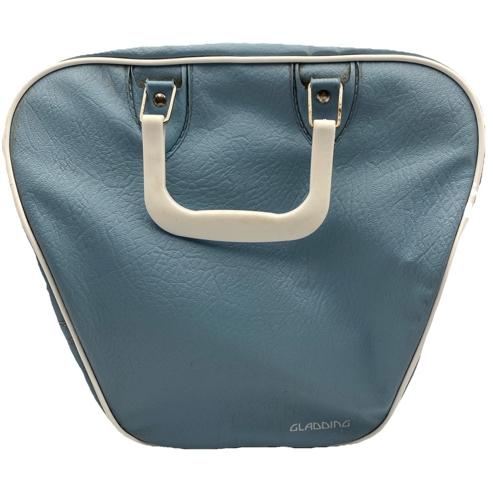 Gladding Bowling Ball Bag Light Blue VTG Carry Handles Storage