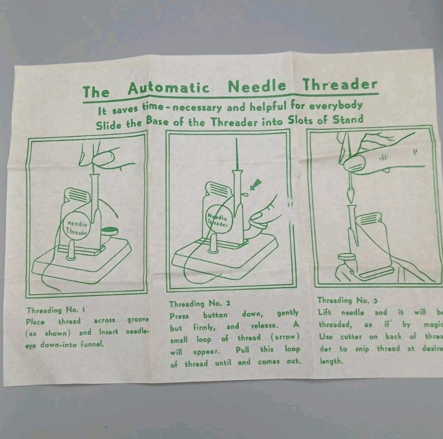 Vintage Automatic Needle Threader with Thread Cutter In Box