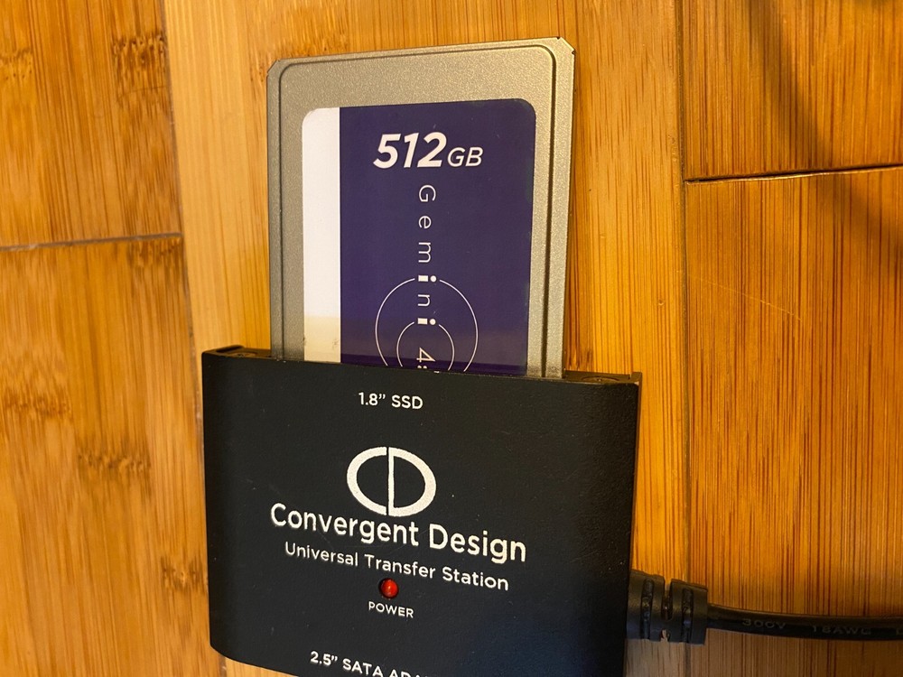 Convergent Design SSD USB Reader Transfer Station 4 Gemini 4:4:4 Video Recorder