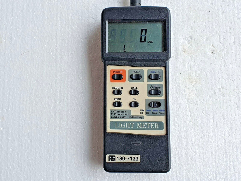 RS 180-7133 Light Meter LUX Meter