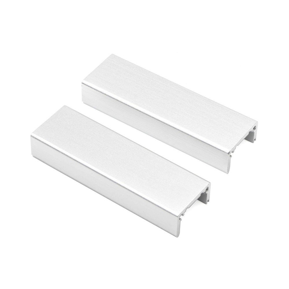 JIUWU 2pcs Silver Surface Drawing Process Split Aluminum Enclosure Electronic...