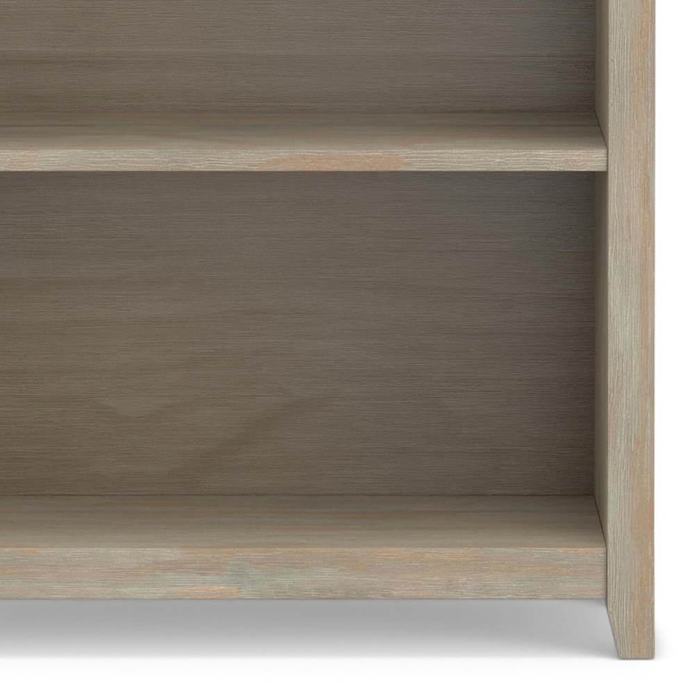 SIMPLIHOME Amherst SOLID WOOD 30 Inch Transitional 5 Shelf Bookcase in