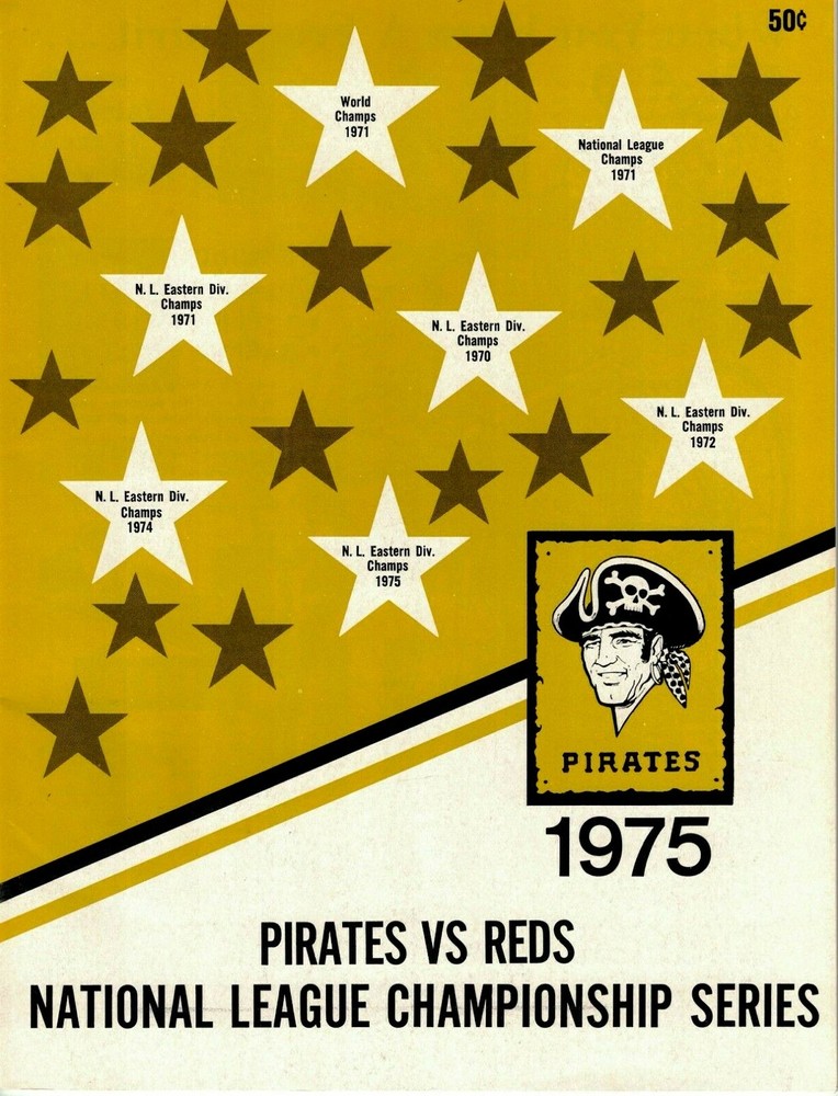 1975 NLCS Unscored Program - Cincinnati at Pittsburgh EX-MT