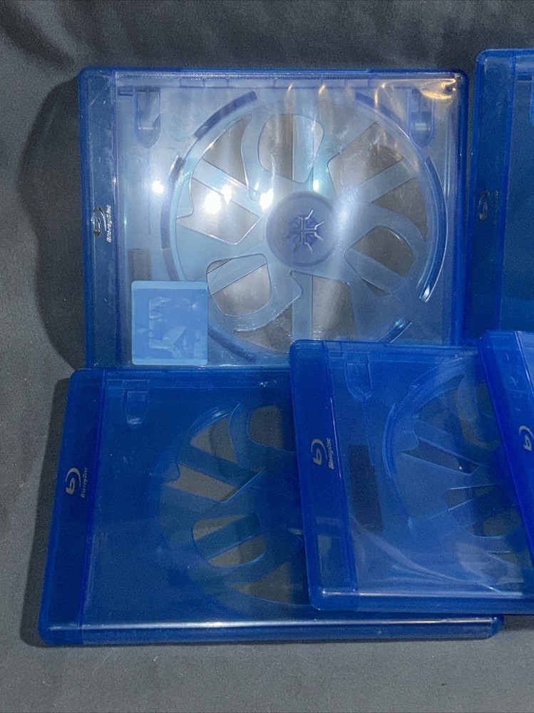Blu-ray Replacement 1 Disc Capacity Cases Empty Lot Of 5 Window View