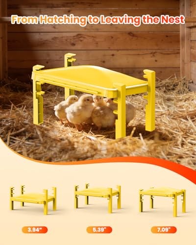 Brooder Plate for Chicks - Chick Heat Plate Brooder Heater Chicken Coop Yellow