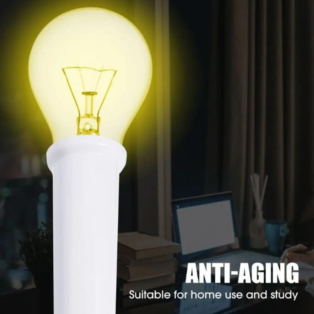 E26 Socket Extender, E26 Standard Medium Base Lamp Bulb Socket Adapter of 12CM/4