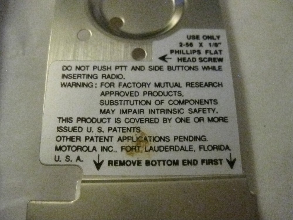 Motorola 0105951P28 Replacement Front Shield HT600 (LOT#Px344)